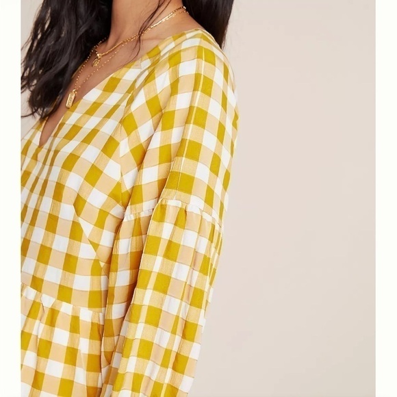 𝅺anthropologie Maeve April Babydoll Blouse size XS - Picture 3 of 8